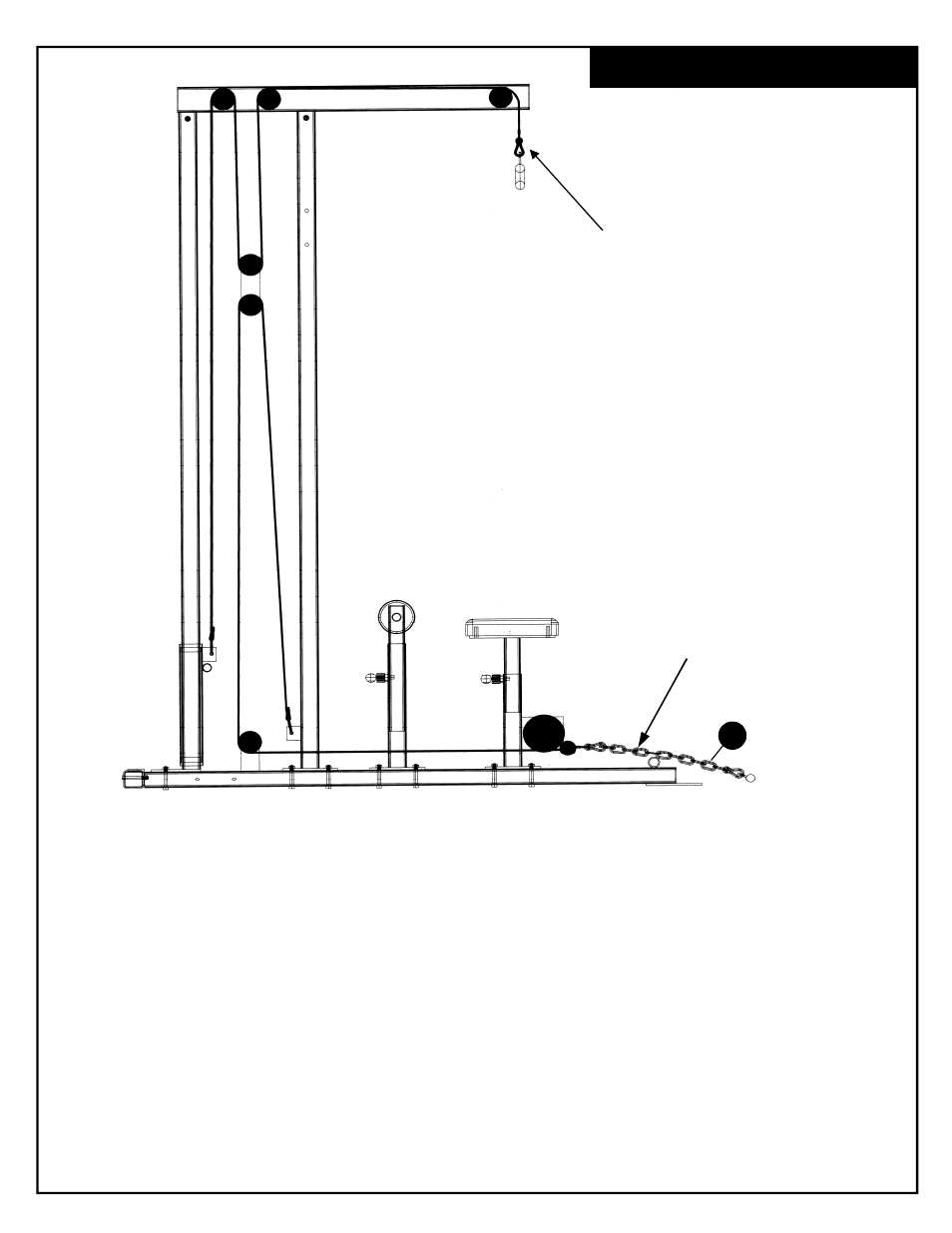 Cable installation | Deltech Fitness DF930- Lat Pulldown with Pec Dec User Manual | Page 13 / 26