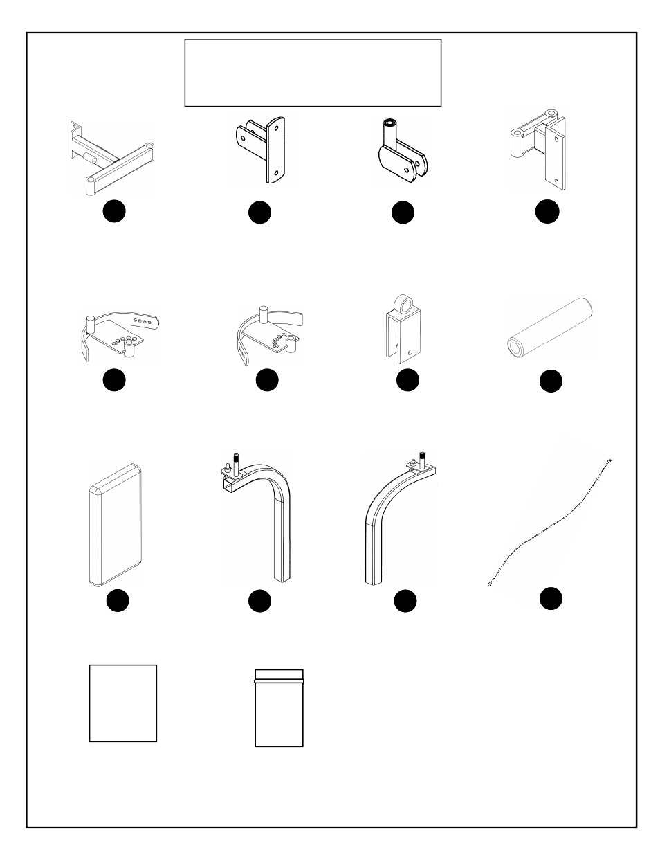 Df832 box contents | Deltech Fitness DF930- Lat Pulldown with Pec Dec User Manual | Page 15 / 26