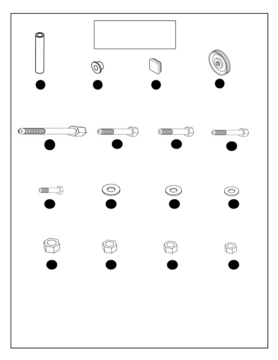 Df832 hardware, For your safety read all instructions carefully | Deltech Fitness DF930- Lat Pulldown with Pec Dec User Manual | Page 16 / 26
