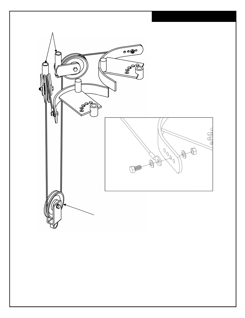 Cable installation | Deltech Fitness DF930- Lat Pulldown with Pec Dec User Manual | Page 23 / 26