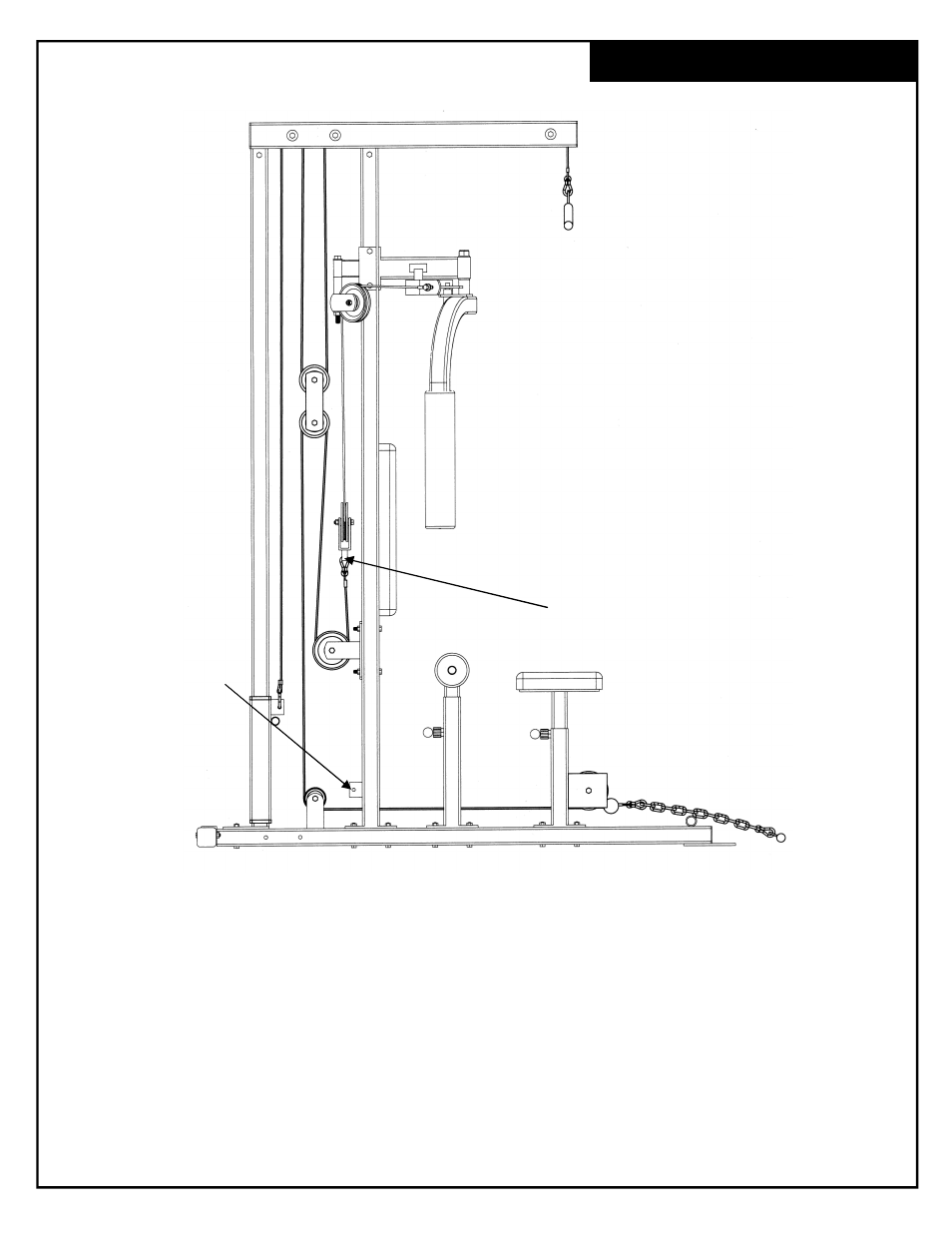 Cable installation | Deltech Fitness DF930- Lat Pulldown with Pec Dec User Manual | Page 24 / 26