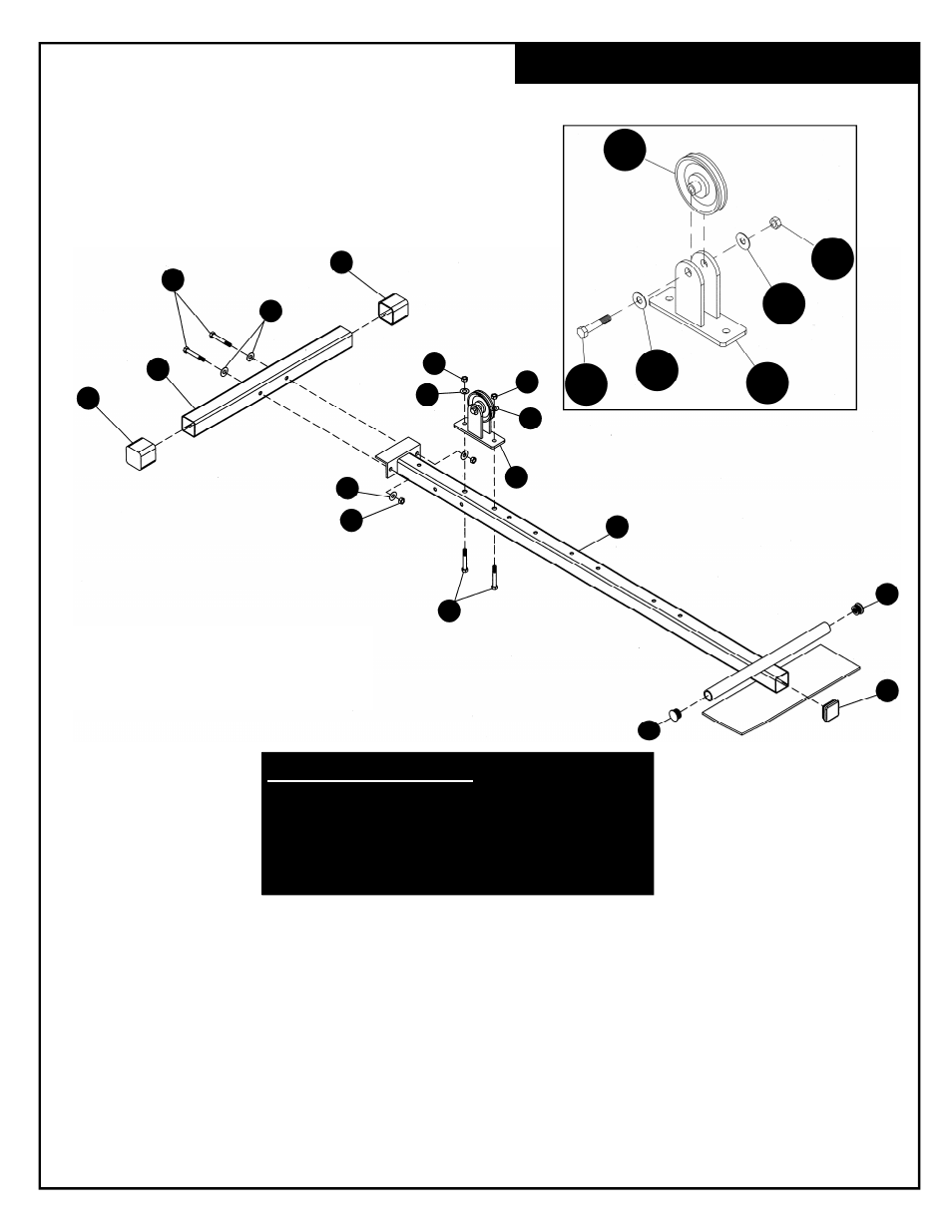 Bottom frame assembly | Deltech Fitness DF930- Lat Pulldown with Pec Dec User Manual | Page 6 / 26