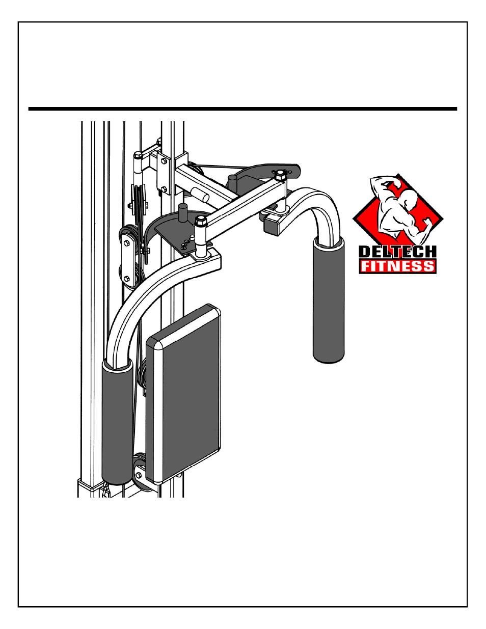 Assembly instructions for the df832 pec attachment | Deltech Fitness HG935- Ultimate Lat Machine User Manual | Page 22 / 33