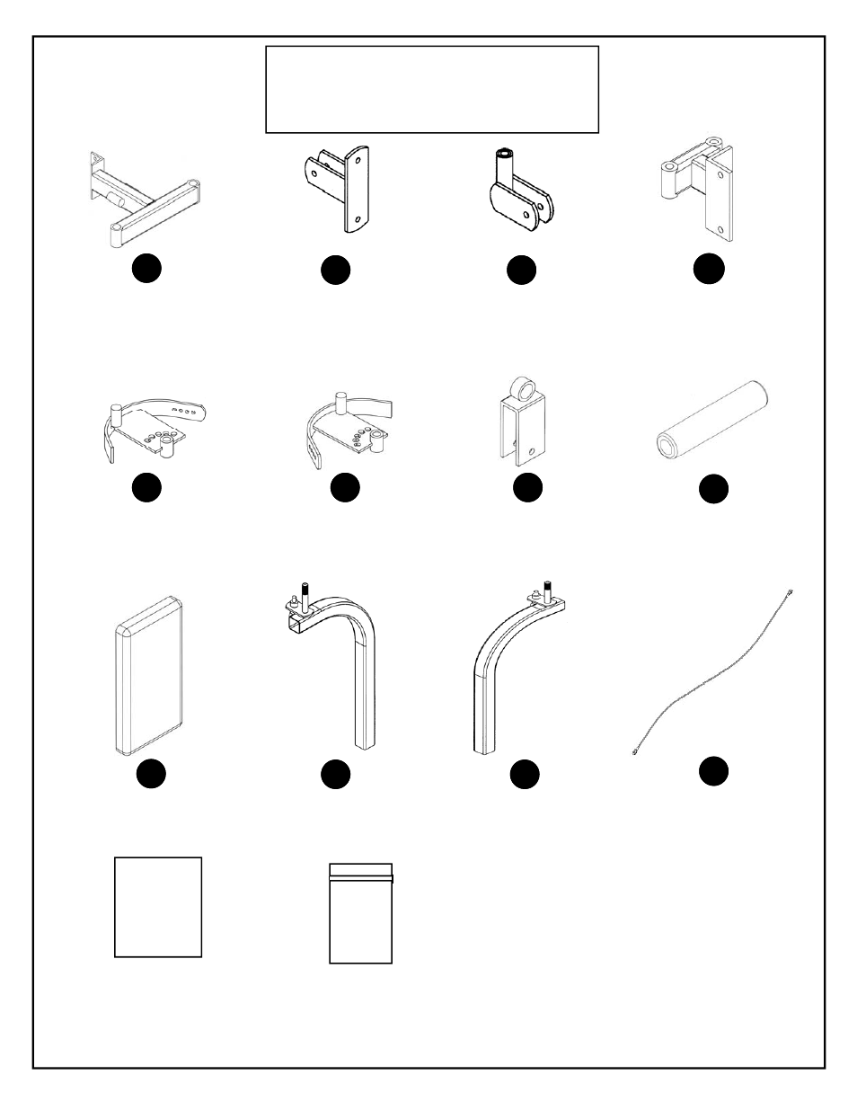 Df832 box contents | Deltech Fitness HG935- Ultimate Lat Machine User Manual | Page 23 / 33