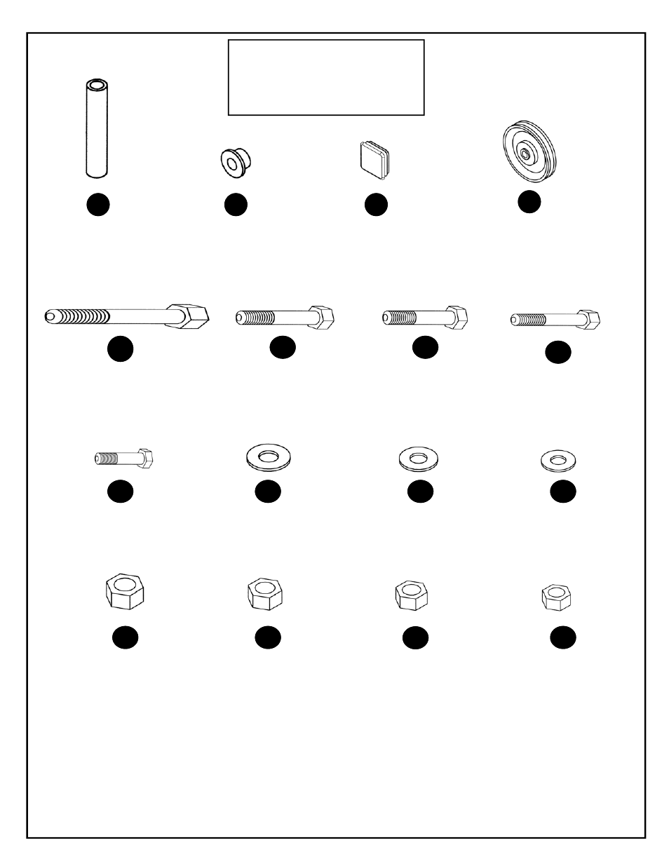 Df832 hardware, For your safety read all instructions carefully | Deltech Fitness HG935- Ultimate Lat Machine User Manual | Page 24 / 33