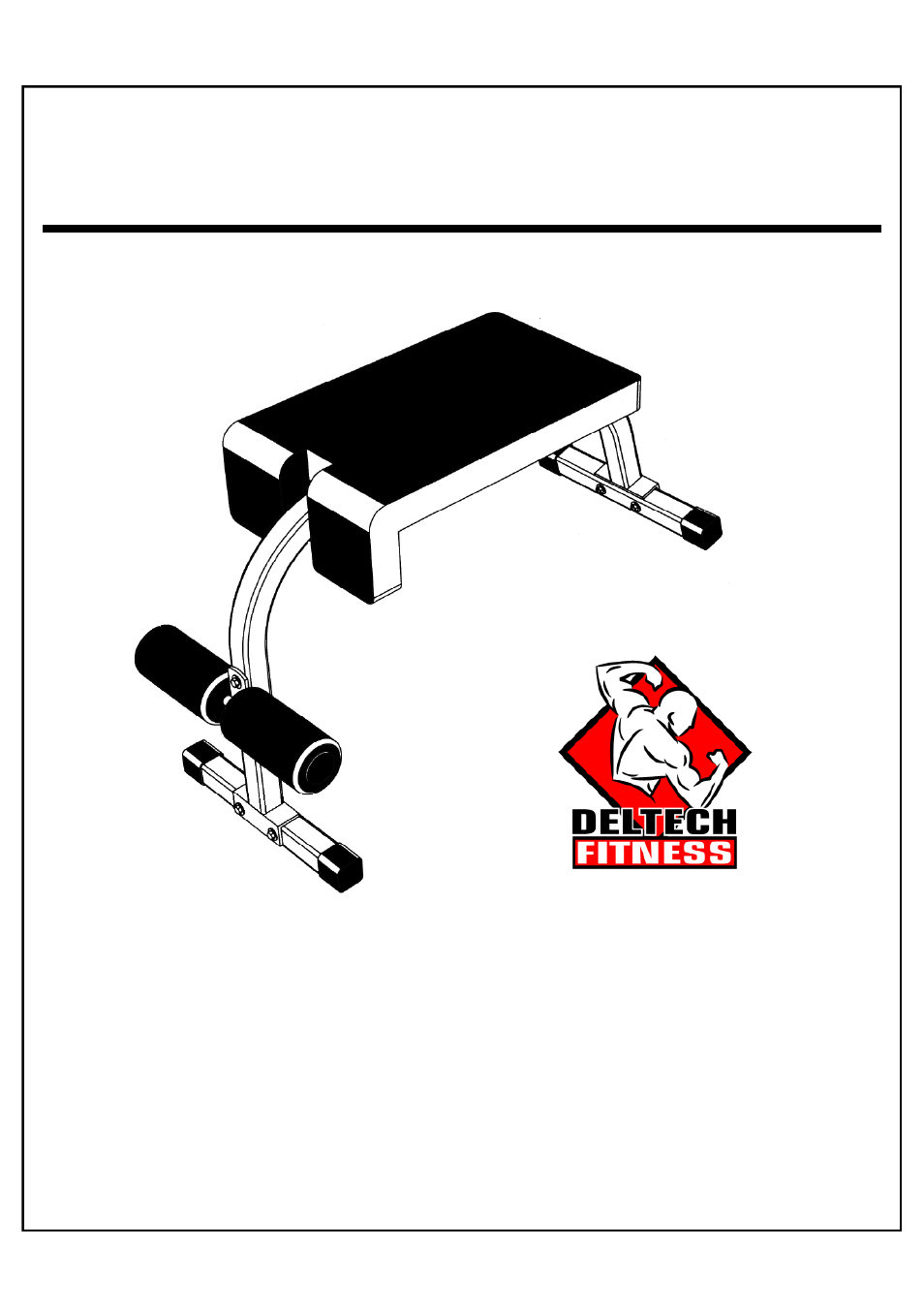 Deltech Fitness DF408- Roman Chair/Sit-Up Bench User Manual | 4 pages