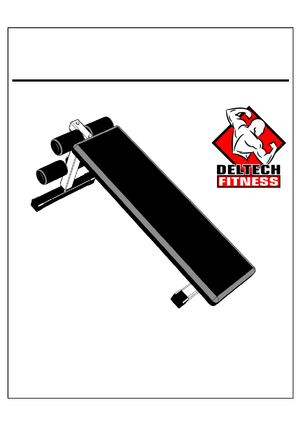 Deltech Fitness DF6000- Abdominal Bench User Manual | 7 pages