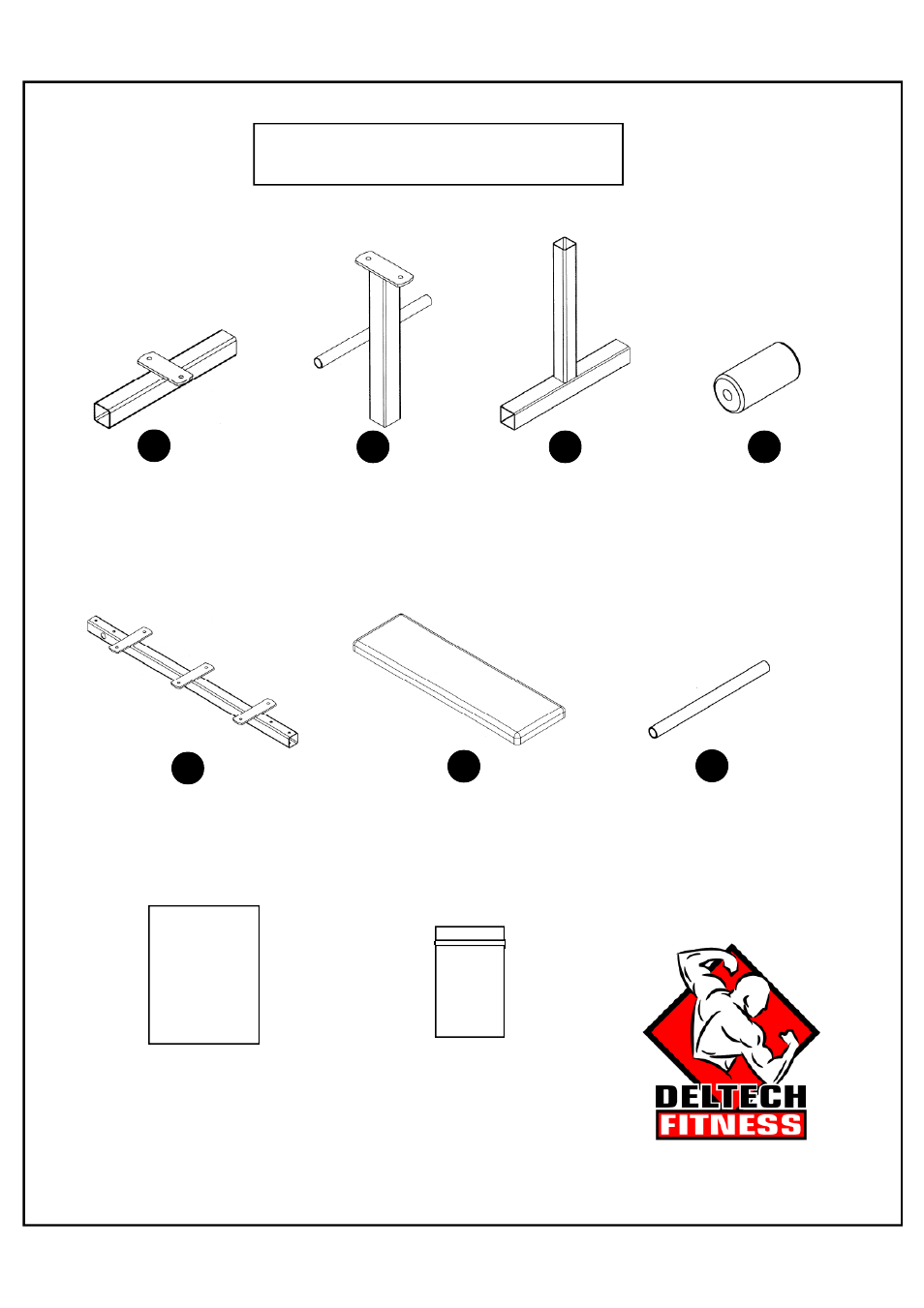 Box contents | Deltech Fitness DF6000- Abdominal Bench User Manual | Page 2 / 7
