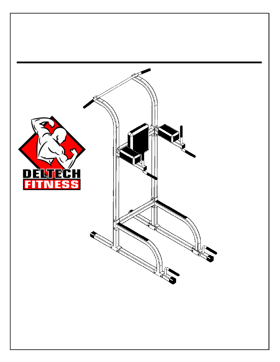 Deltech Fitness DF6800- Vertical Knee Raise User Manual | 12 pages