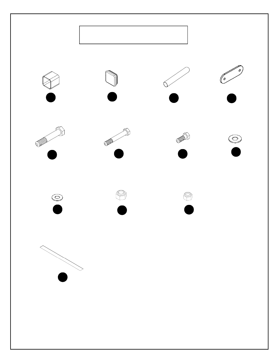 Hardware | Deltech Fitness DF6800- Vertical Knee Raise User Manual | Page 3 / 12