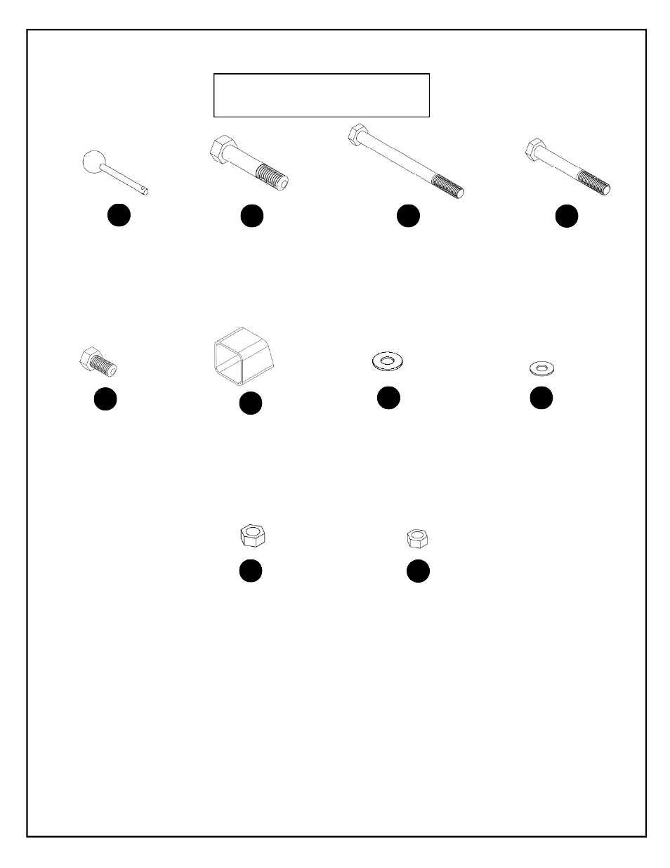 Hardware, For your safety read all instructions carefully | Deltech Fitness DF9000- Flat/Incline Dumbbell Bench User Manual | Page 3 / 8