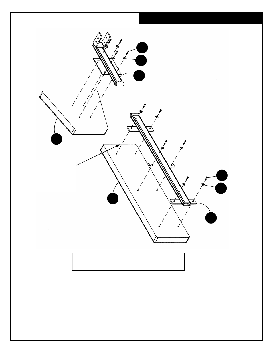 Seat & backrest assembly | Deltech Fitness DF9000- Flat/Incline Dumbbell Bench User Manual | Page 4 / 8