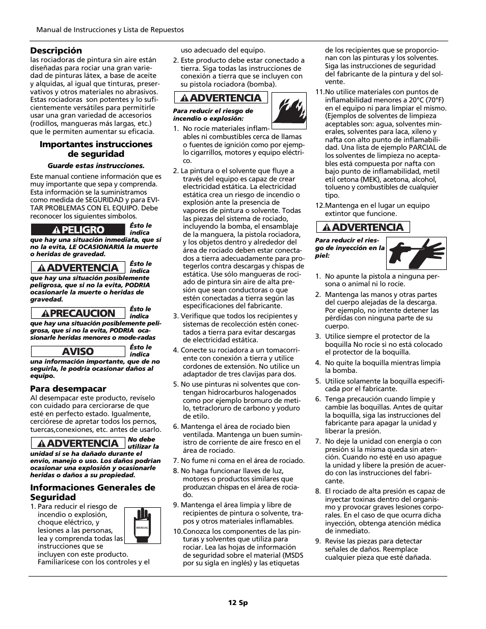 Campbell Hausfeld AL2150 - BLACK User Manual | Page 12 / 16