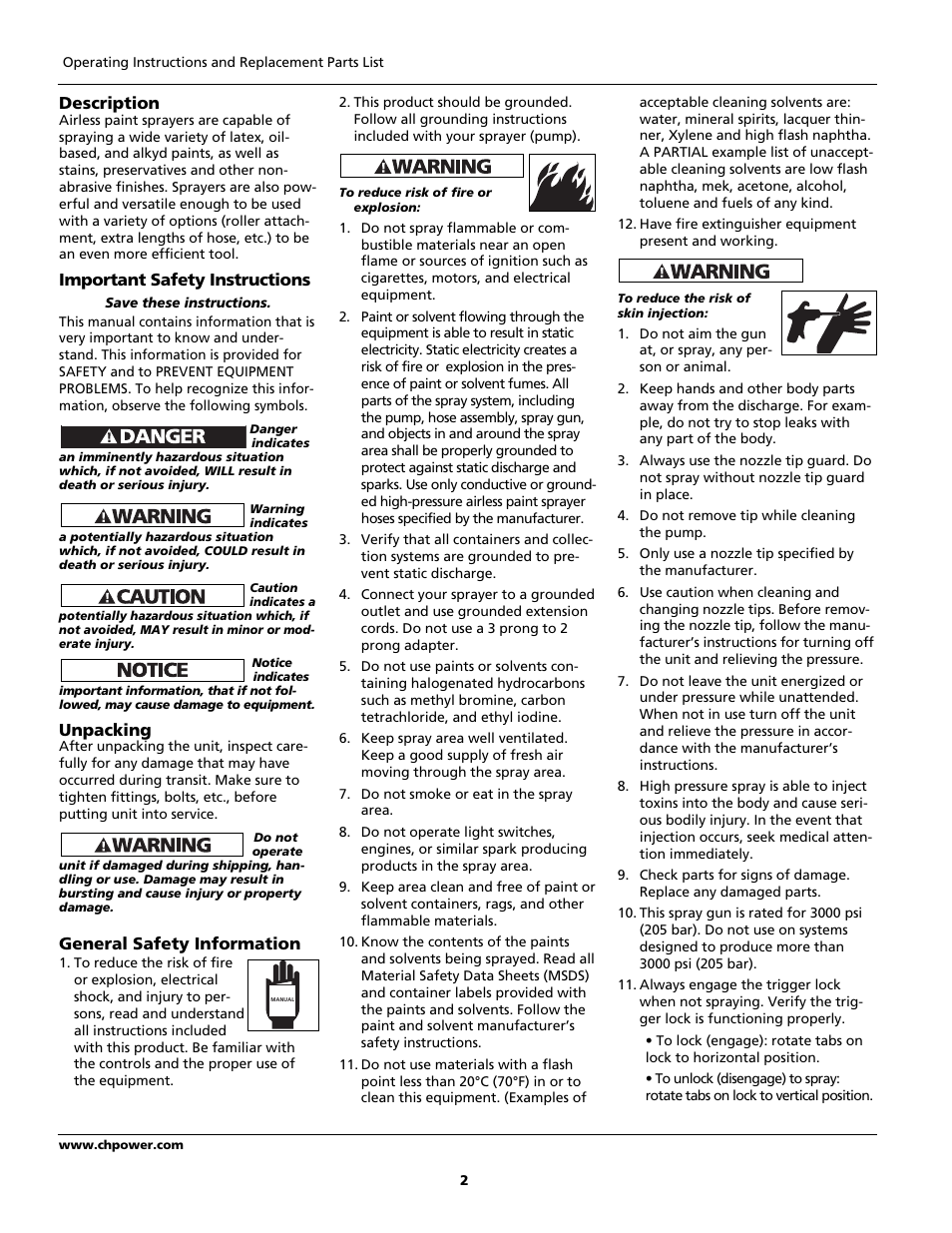 Campbell Hausfeld AL2150 - BLACK User Manual | Page 2 / 16