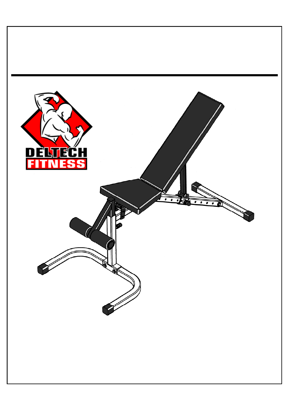 Deltech Fitness DF9500- Flat/Incline/Decline Bench User Manual | 12 pages