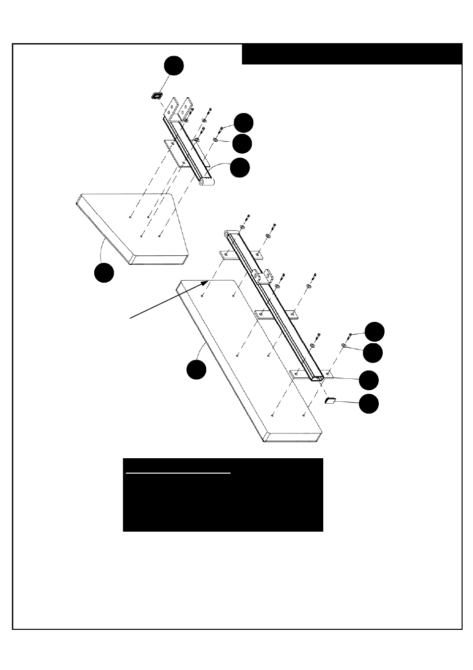 Seat & backrest assembly | Deltech Fitness DF9500- Flat/Incline/Decline Bench User Manual | Page 4 / 12