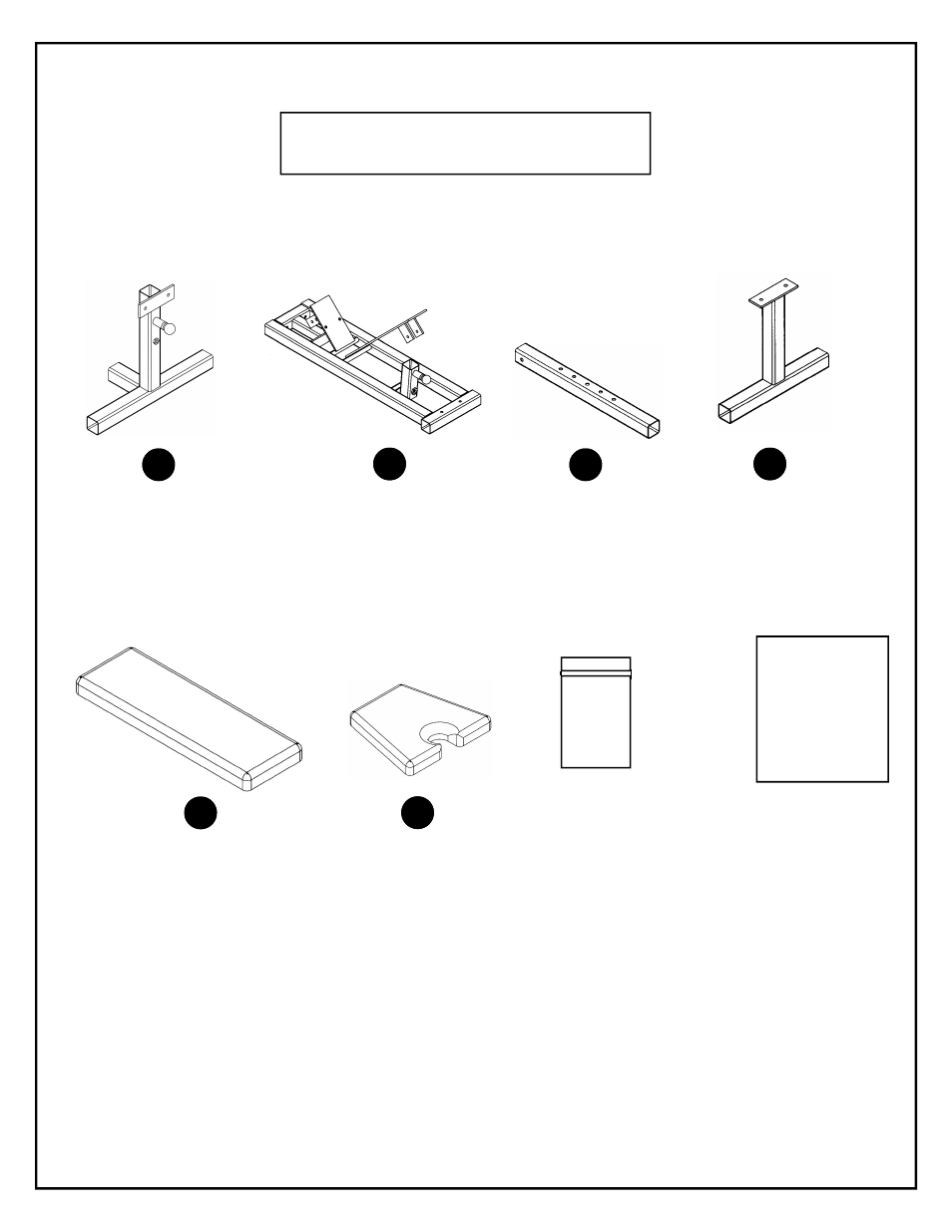 Box contents, For your safety read all instructions carefully | Deltech Fitness DF102- Two In One Flat to Incline Bench User Manual | Page 2 / 10