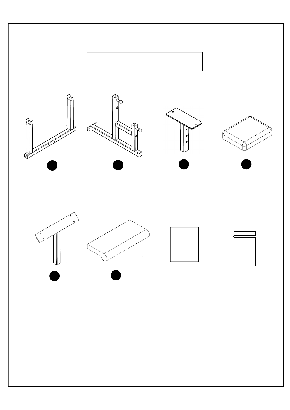 Box contents | Deltech Fitness DF306- Preacher Curl Bench User Manual | Page 2 / 8