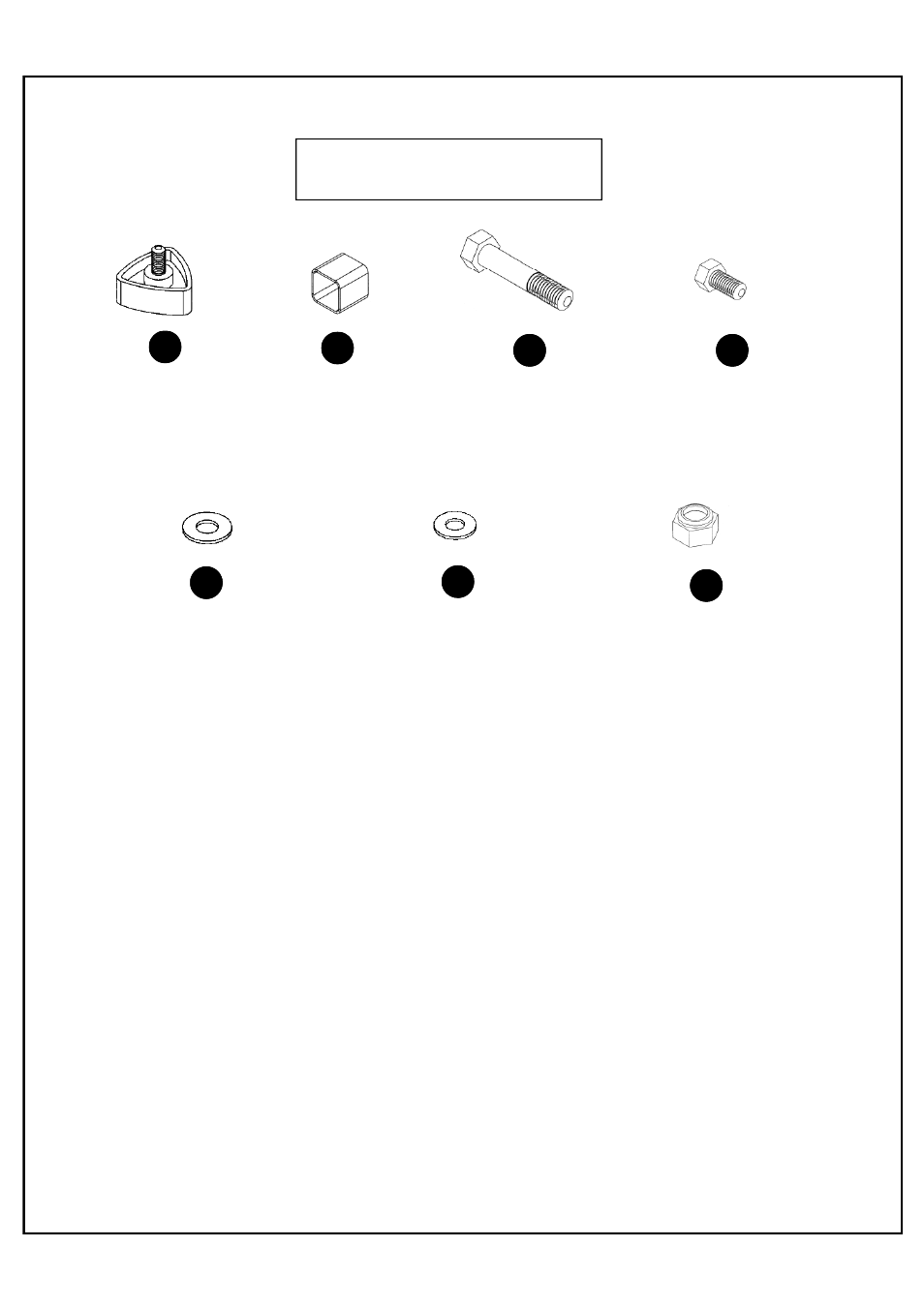 Hardware | Deltech Fitness DF306- Preacher Curl Bench User Manual | Page 3 / 8