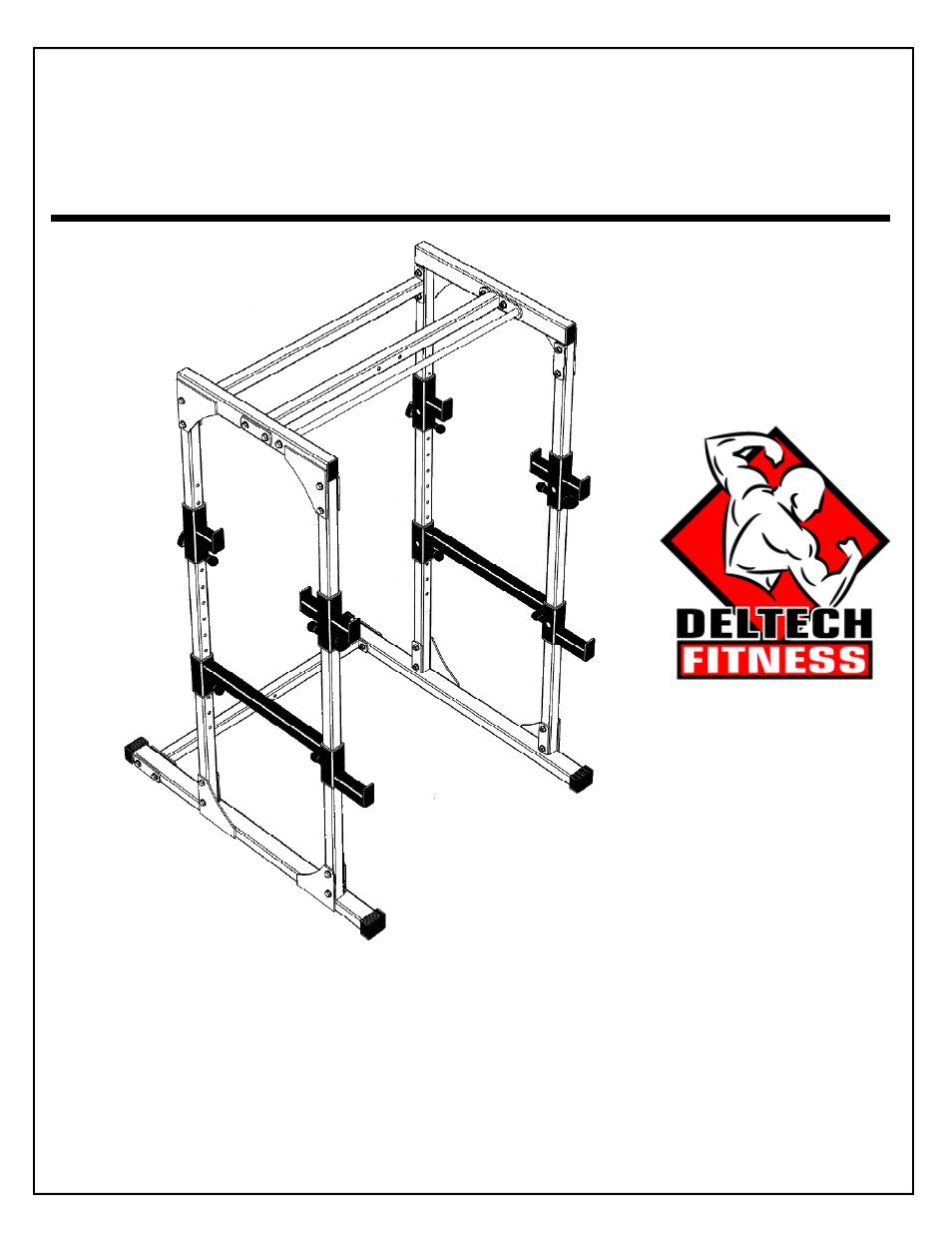 Deltech Fitness DF4500- Pro Power Rack User Manual | 16 pages