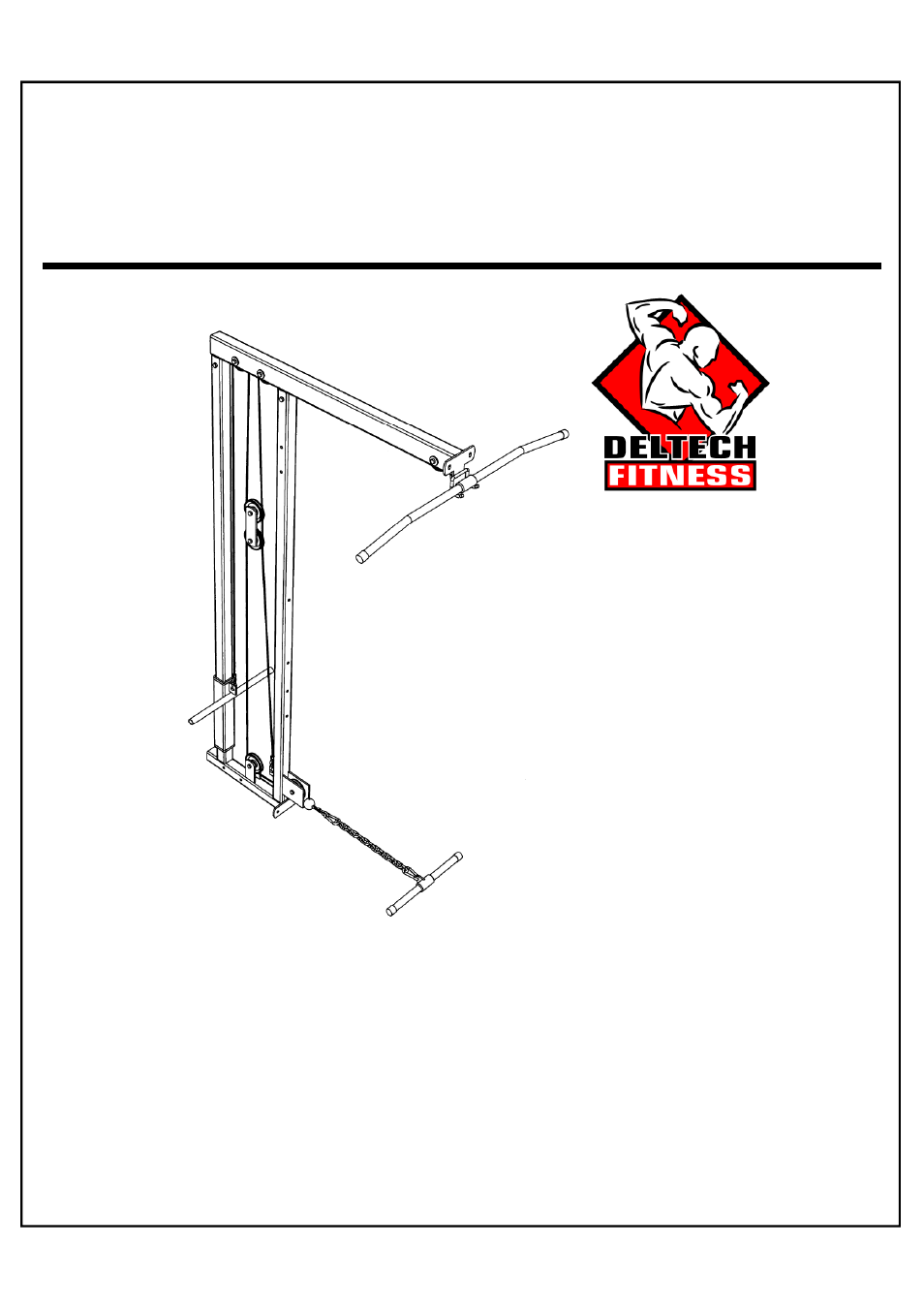 Assembly instructions for the df830 lat attachment | Deltech Fitness DF4500L- Pro Power Rack with Lat Attachment User Manual | Page 12 / 25