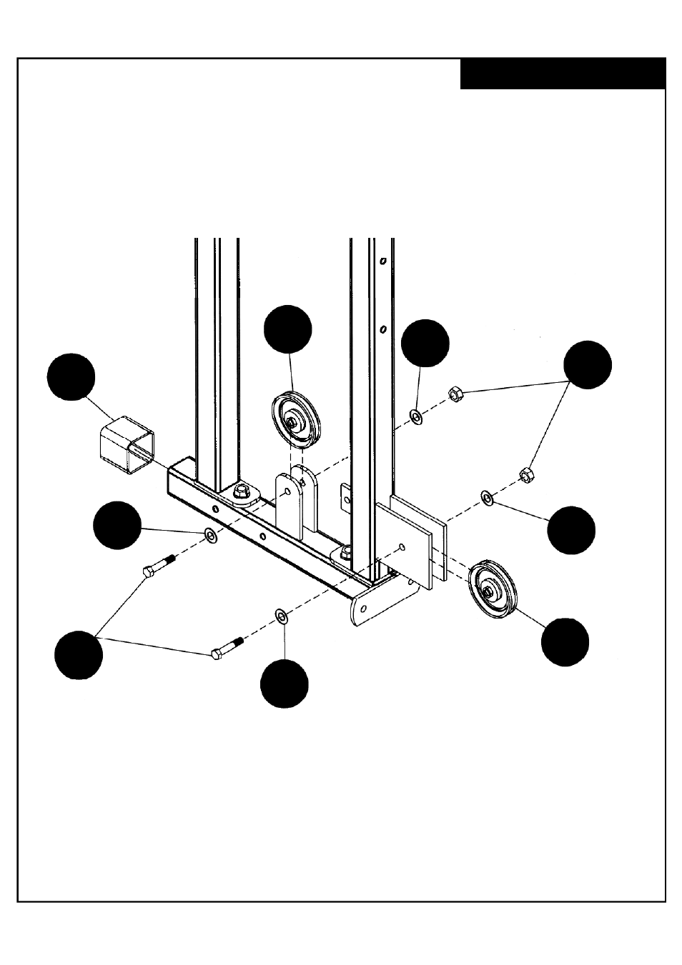 Deltech Fitness DF4500L- Pro Power Rack with Lat Attachment User Manual | Page 16 / 25