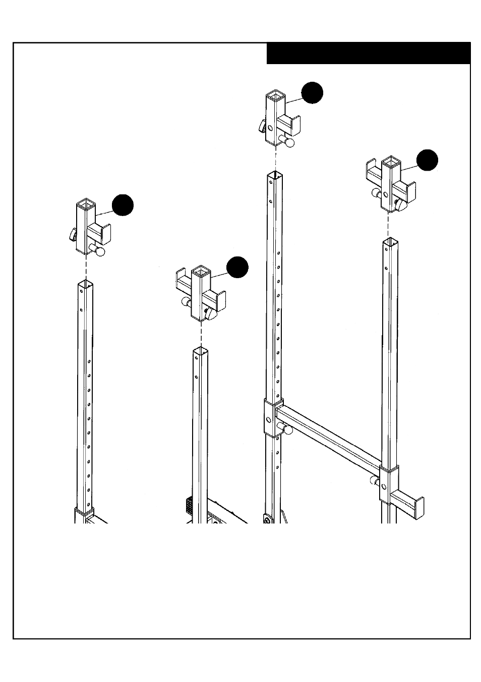 Deltech Fitness DF4500L- Pro Power Rack with Lat Attachment User Manual | Page 8 / 25