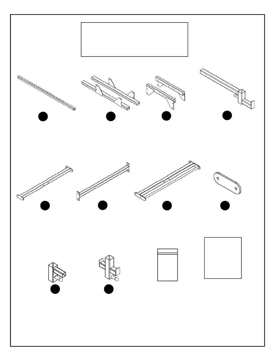 Df4500 box contents | Deltech Fitness DF4500LS- Pro Power Rack with Stack Loaded Lat Attachment User Manual | Page 2 / 24