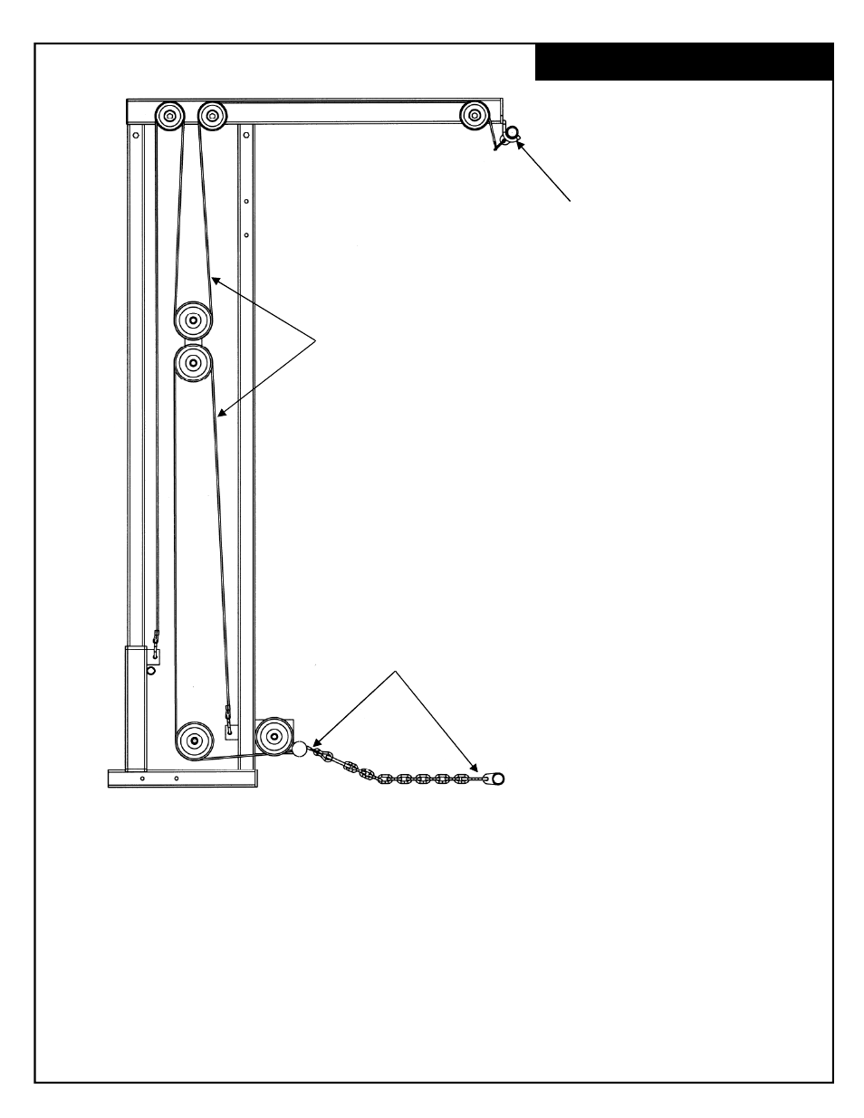 Cable installation | Deltech Fitness DF820L- Squat Rack with Lat Attachment User Manual | Page 18 / 19