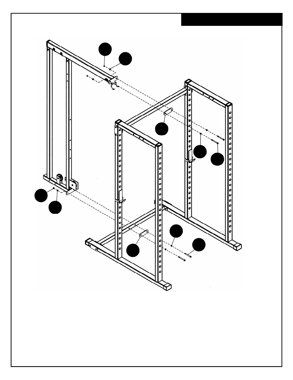 Final installation g | Deltech Fitness DF820LS- Squat Rack with Stack Loaded Lat Attachment User Manual | Page 13 / 20