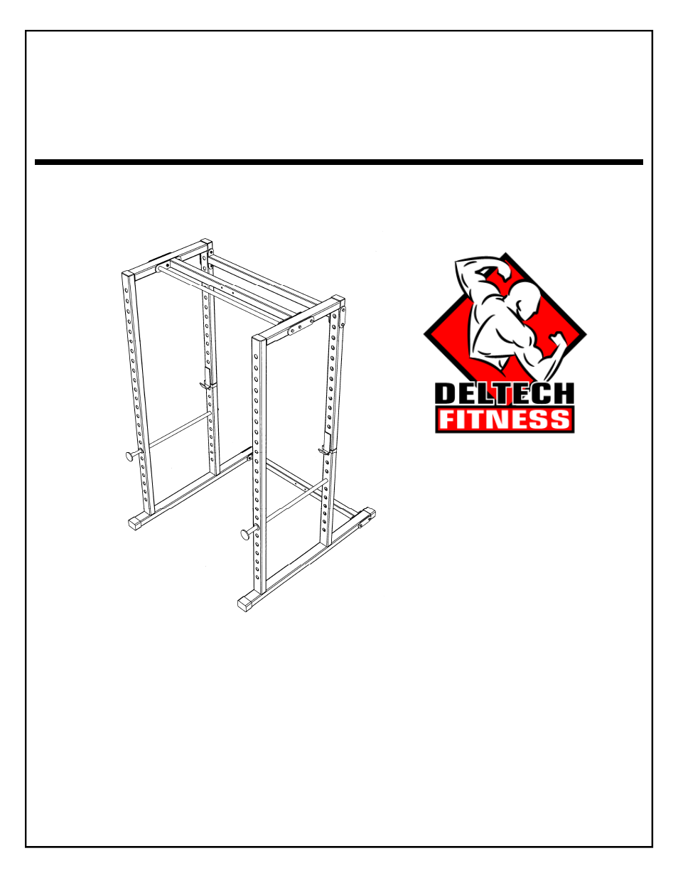 Assembly instructions for the df820 power rack | Deltech Fitness DF820LS- Squat Rack with Stack Loaded Lat Attachment User Manual | Page 2 / 20