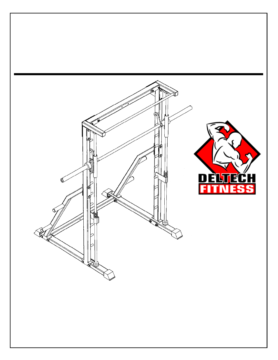 Deltech Fitness DF4900- Linear Bearing Smith Machine User Manual | 12 pages