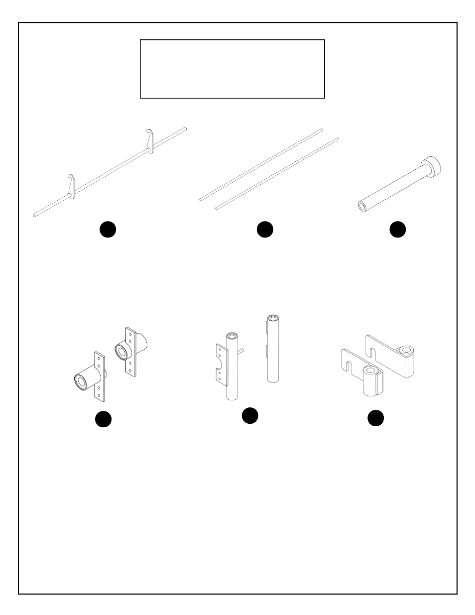 Df4900 box contents | Deltech Fitness DF4900- Linear Bearing Smith Machine User Manual | Page 3 / 12