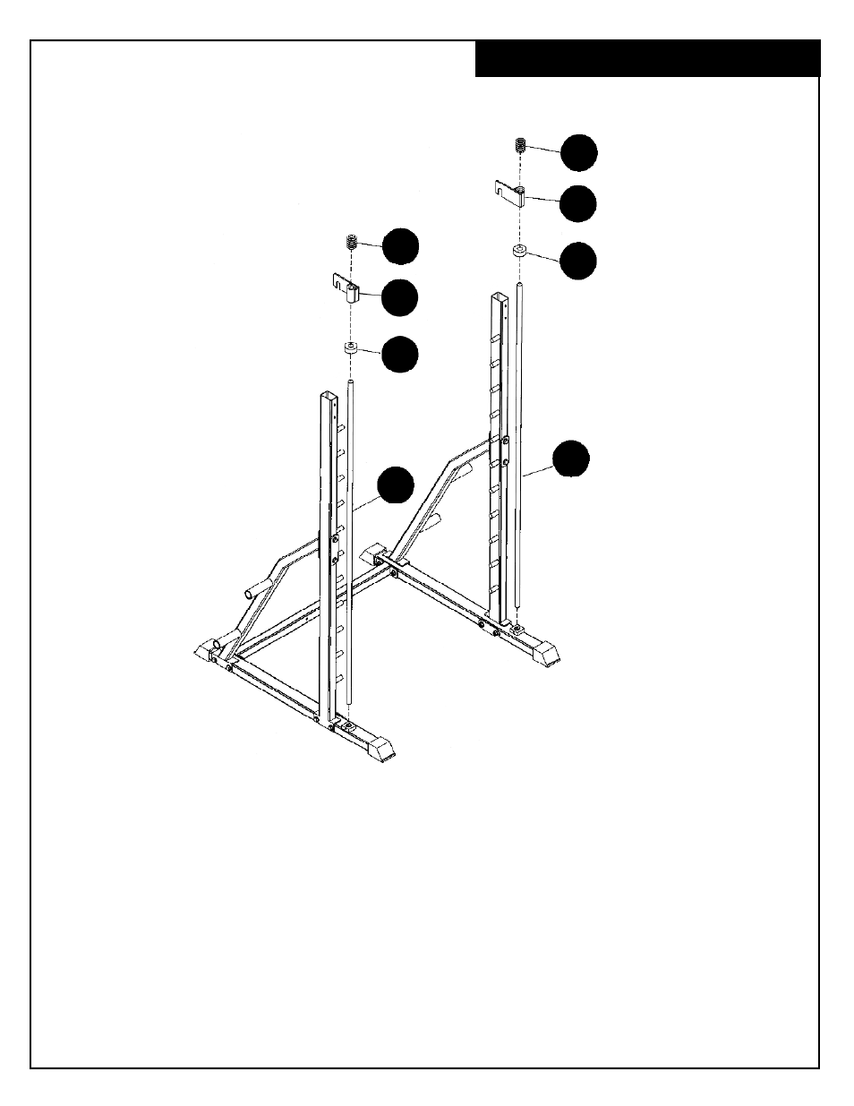 Guide bar installation | Deltech Fitness DF4900- Linear Bearing Smith Machine User Manual | Page 7 / 12