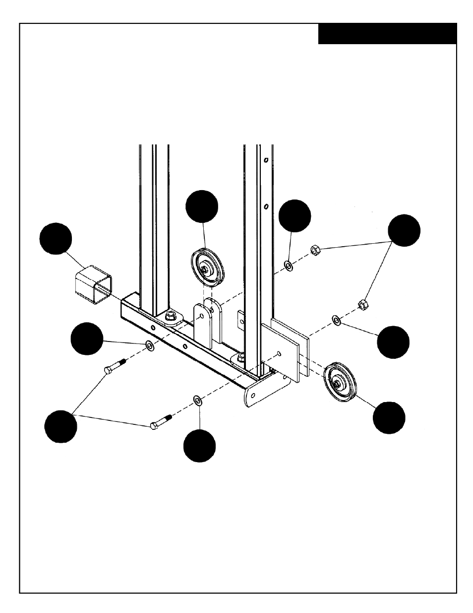 Deltech Fitness DF4900L- Linear Bearing Smith Machine with Lat Attachment User Manual | Page 15 / 24
