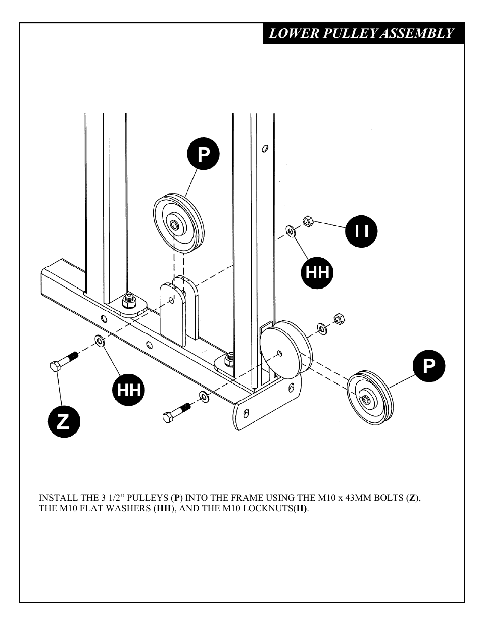 Deltech Fitness DF4900LS- Linear Bearing Smith Machine with Stack Loaded Lat Attachment User Manual | Page 18 / 28