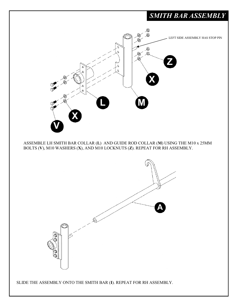 Deltech Fitness DF4900LS- Linear Bearing Smith Machine with Stack Loaded Lat Attachment User Manual | Page 6 / 28