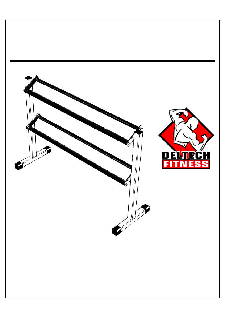 Deltech Fitness DF5500- Two-Tier Dumbbell Rack User Manual | 6 pages