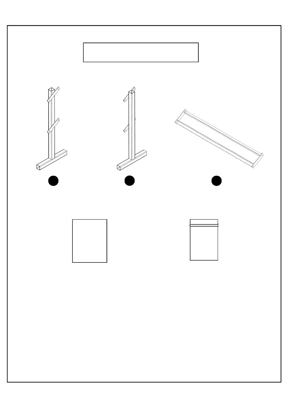 Box contents | Deltech Fitness DF5500- Two-Tier Dumbbell Rack User Manual | Page 2 / 6