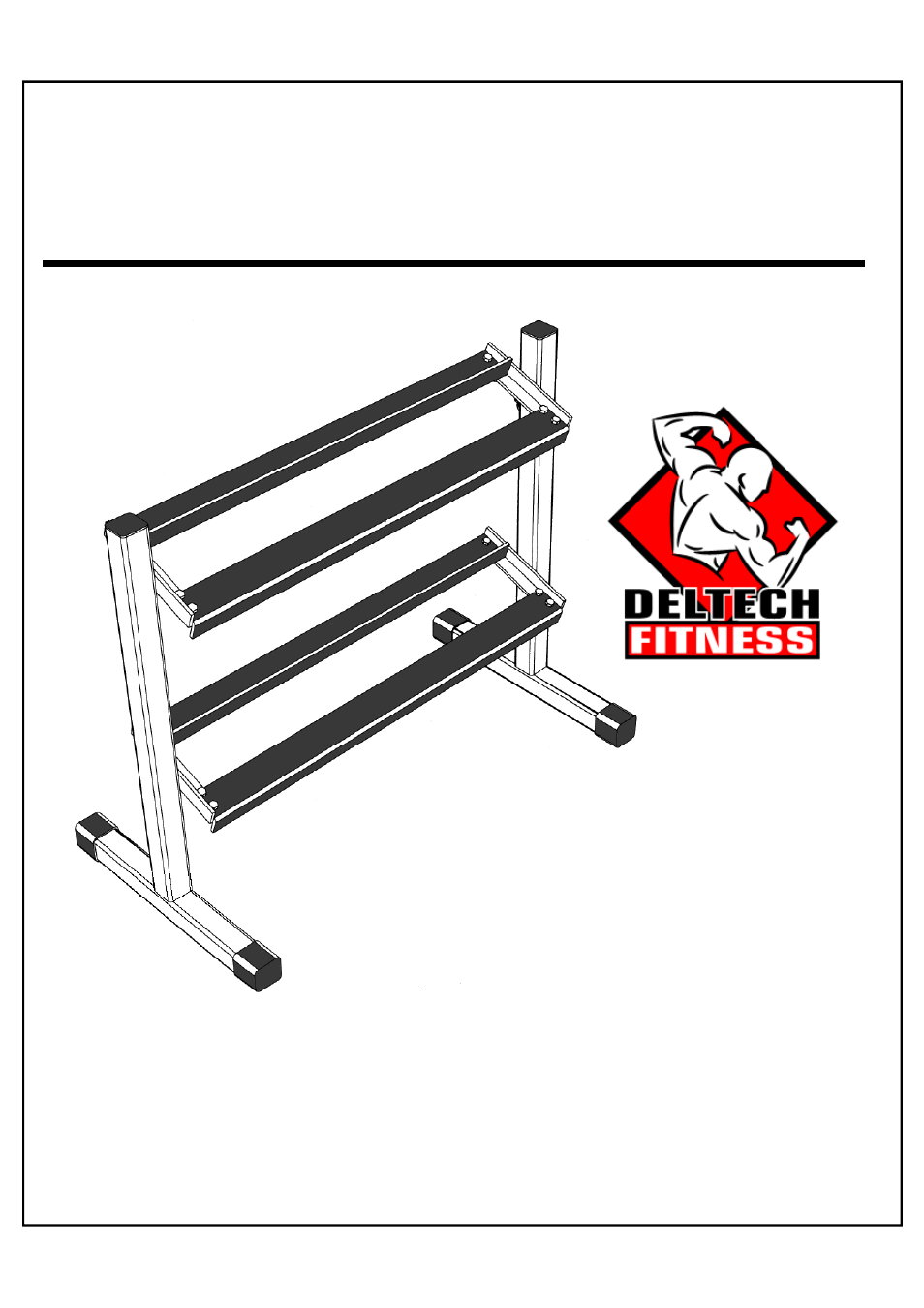 Deltech Fitness DF511- 36" Two-Tier Dumbbell Rack User Manual | 5 pages