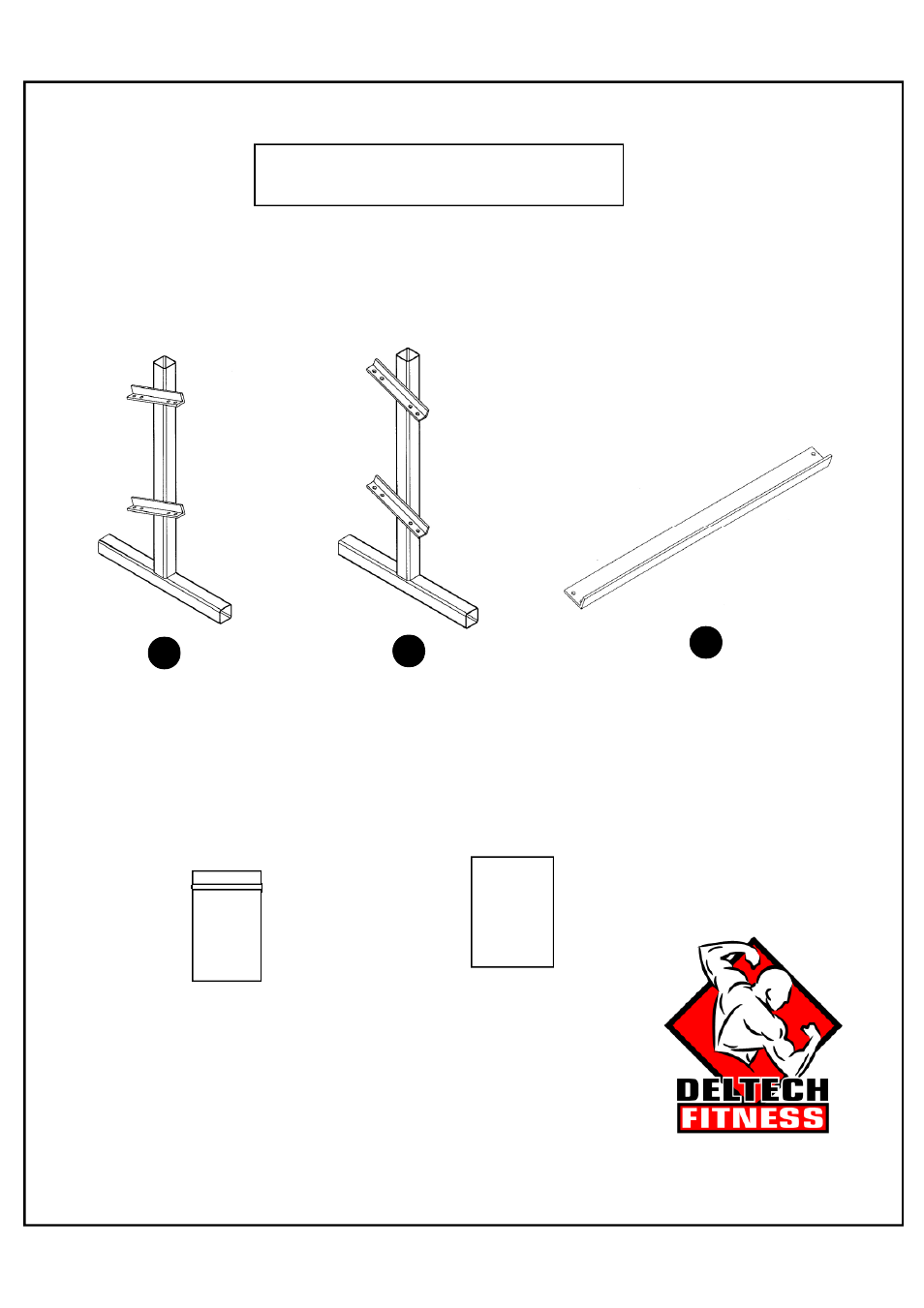 Box contents | Deltech Fitness DF513- 54" Two-Tier Dumbbell Rack User Manual | Page 2 / 6