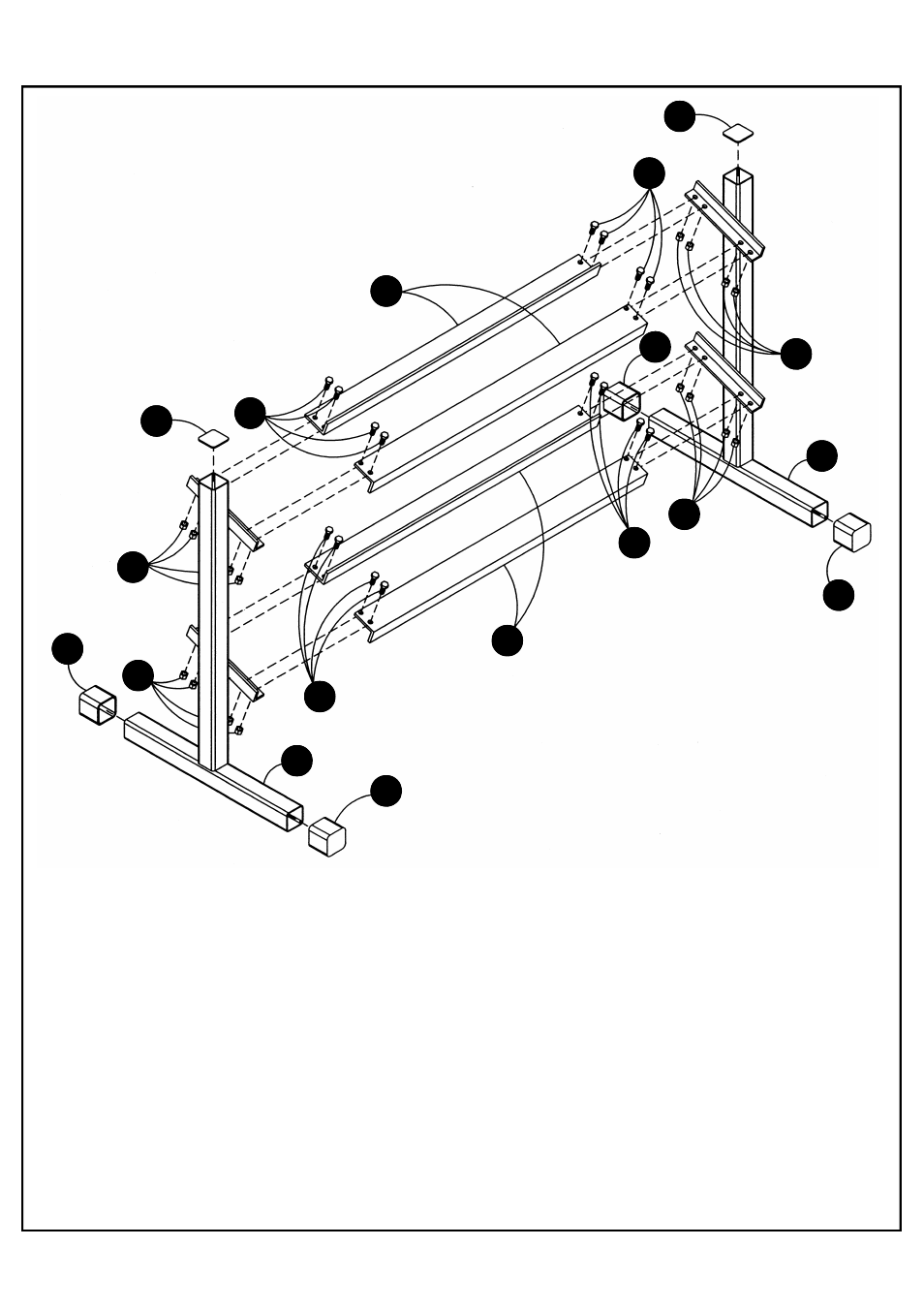 Deltech Fitness DF513- 54" Two-Tier Dumbbell Rack User Manual | Page 4 / 6