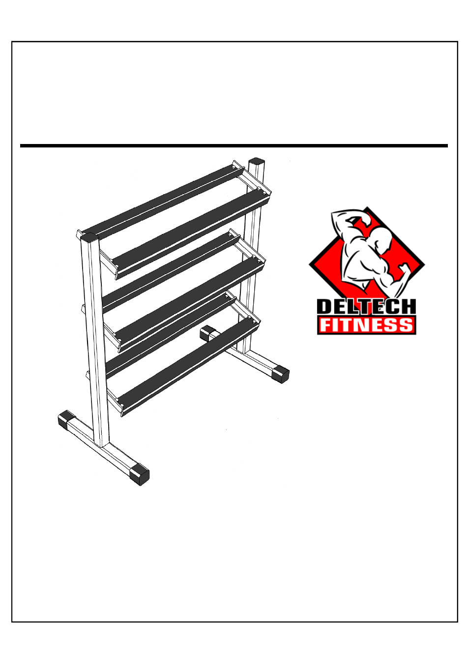 Deltech Fitness DF515- 36" Three-Tier Dumbbell Rack User Manual | 5 pages