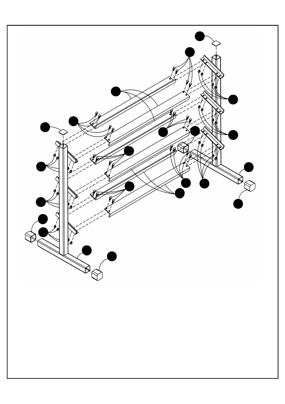 Deltech Fitness DF515- 36" Three-Tier Dumbbell Rack User Manual | Page 3 / 5