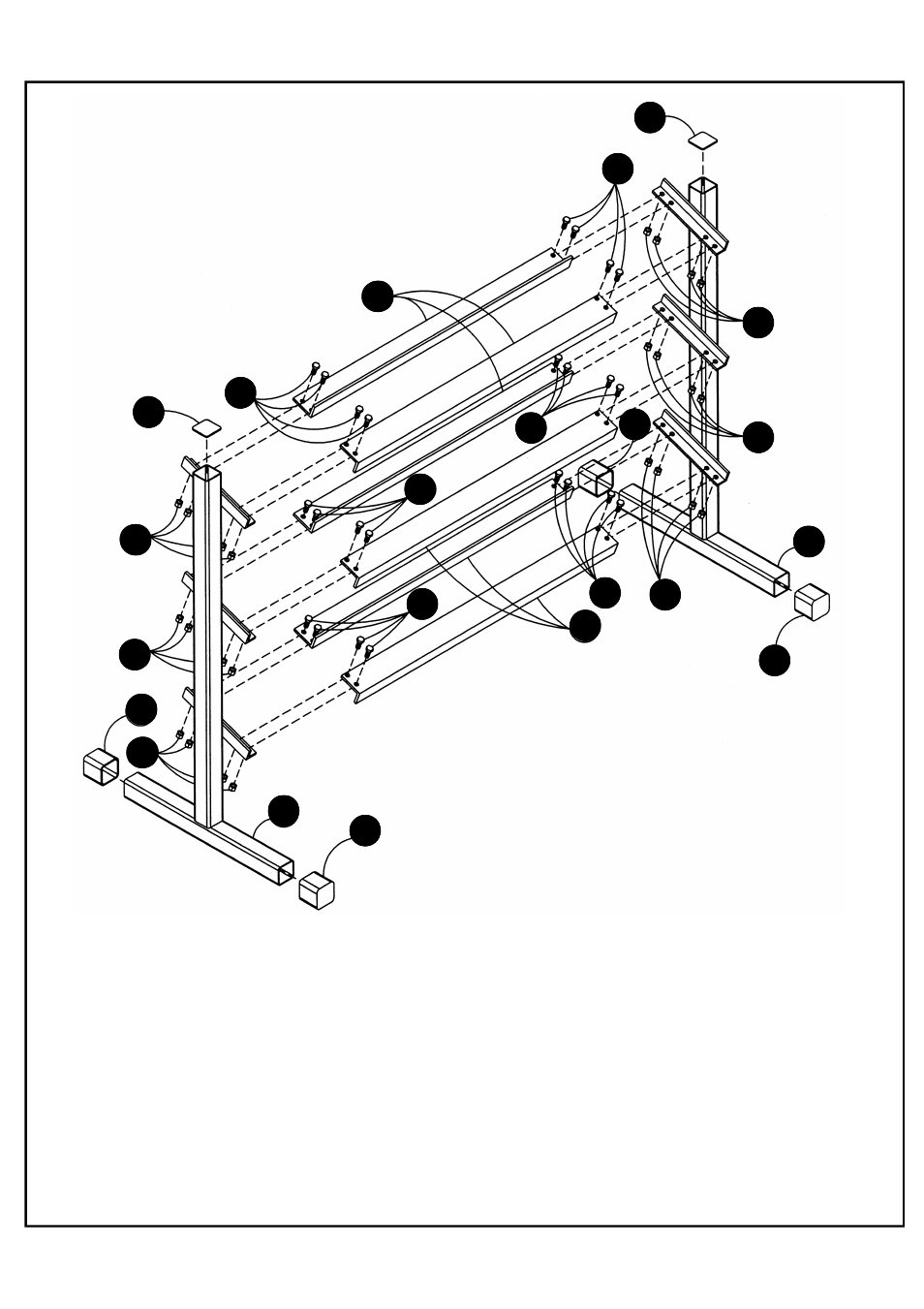 Deltech Fitness DF516- 54" Three-Tier Dumbbell Rack User Manual | Page 3 / 5