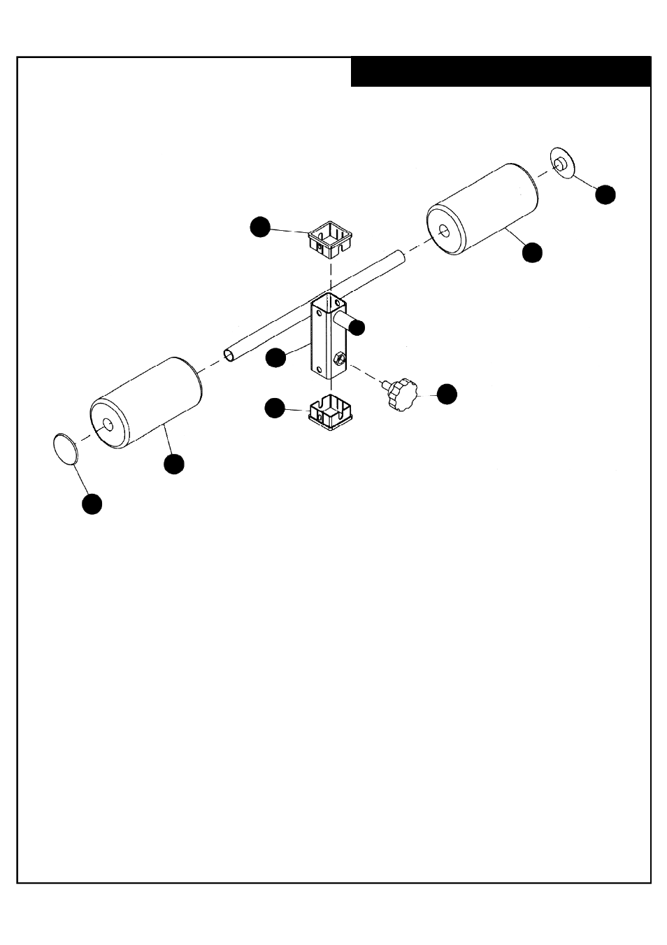 Leg hold down assembly | Deltech Fitness DF404- Hyperextension Bench User Manual | Page 4 / 8