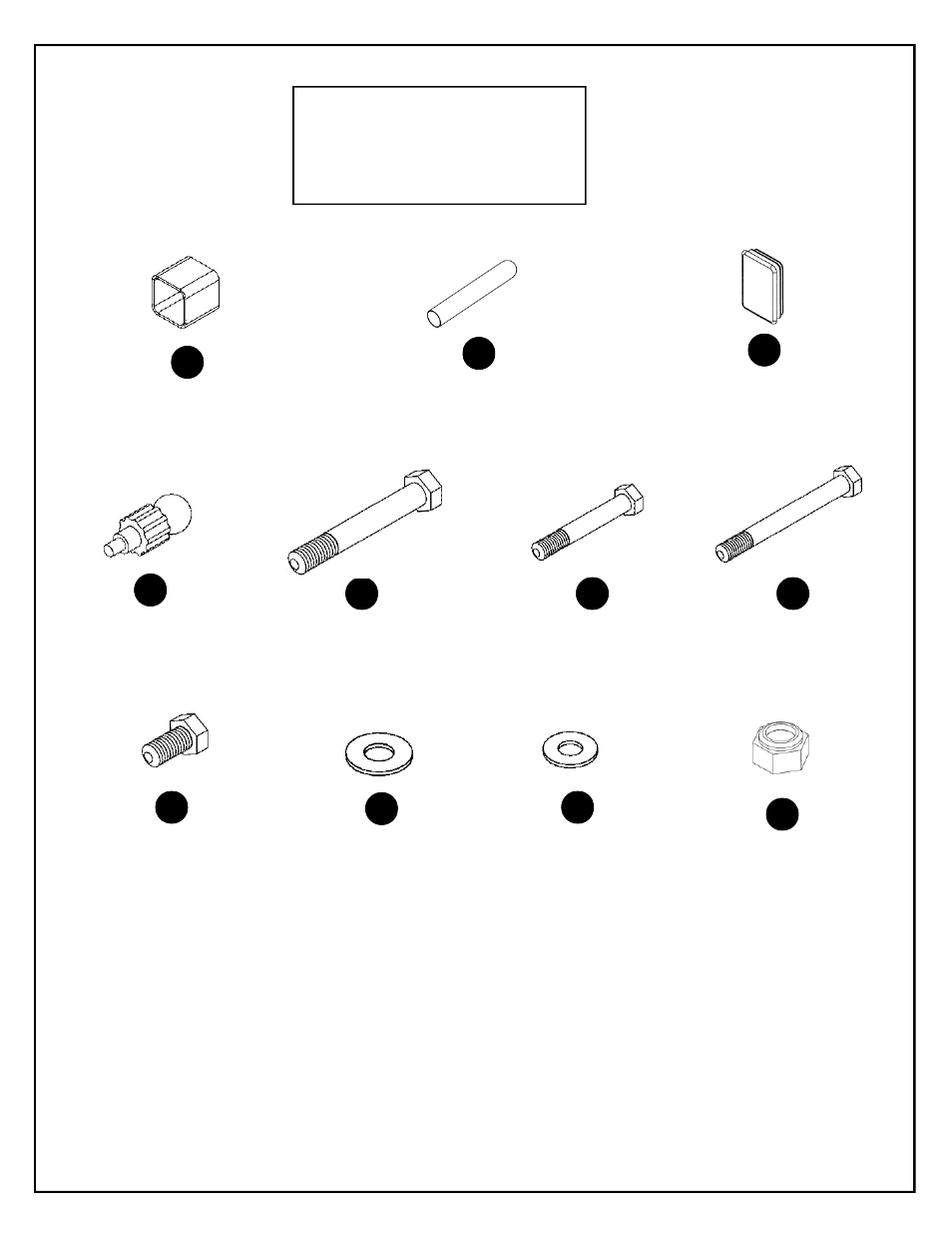 Df805 hardware | Deltech Fitness DF805- Seated Calf Machine User Manual | Page 3 / 12