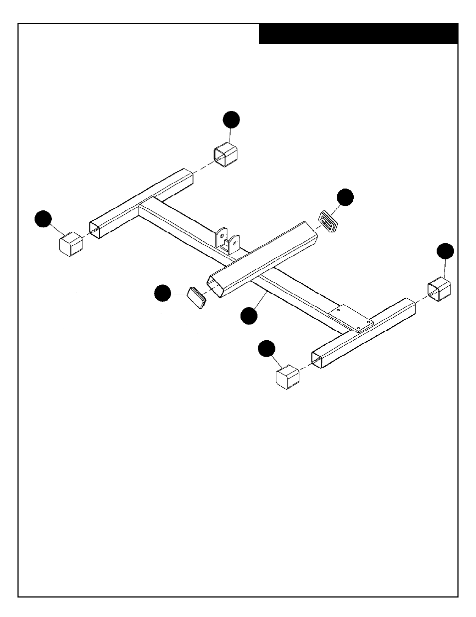 Bottom frame assembly | Deltech Fitness DF805- Seated Calf Machine User Manual | Page 5 / 12