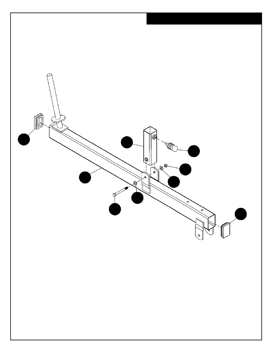 Weight frame assembly | Deltech Fitness DF805- Seated Calf Machine User Manual | Page 7 / 12