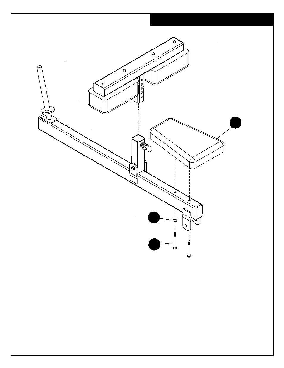 Weight frame assembly | Deltech Fitness DF805- Seated Calf Machine User Manual | Page 8 / 12